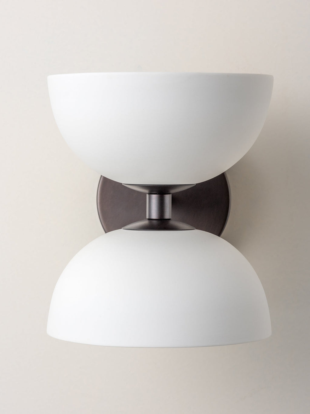 Ruzo - 2 light bronze and porcelain wall light