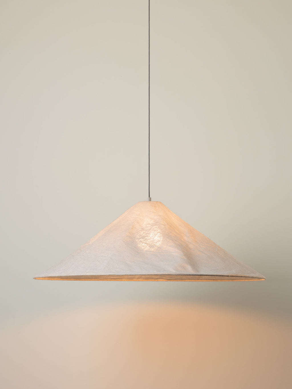 Siya - collapsible oversized linen pendant