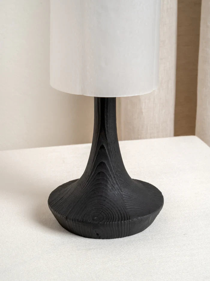Ember - charred wood rechargeable table lamp