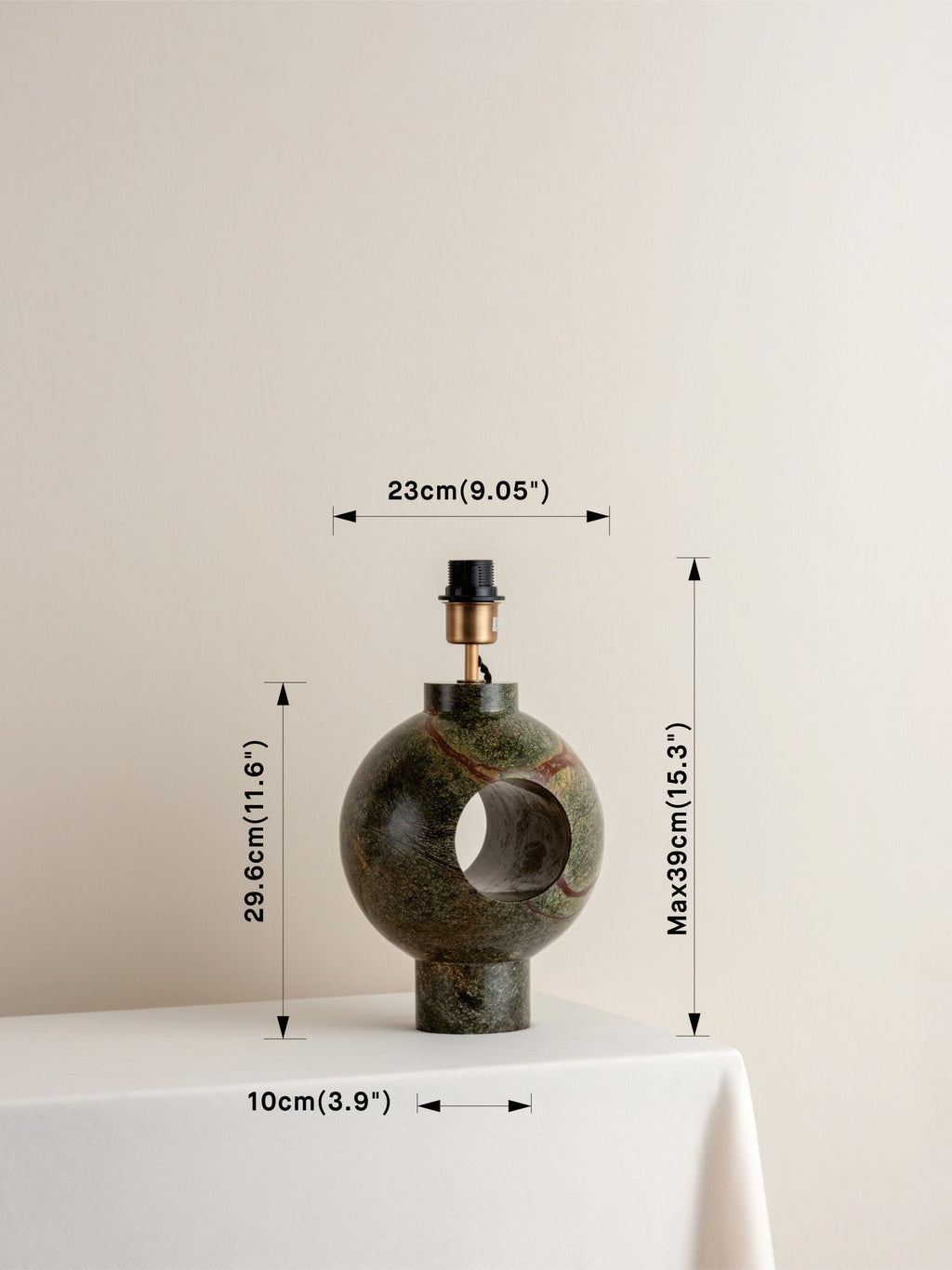 Edition 1.1 - marble table lamp base - base only