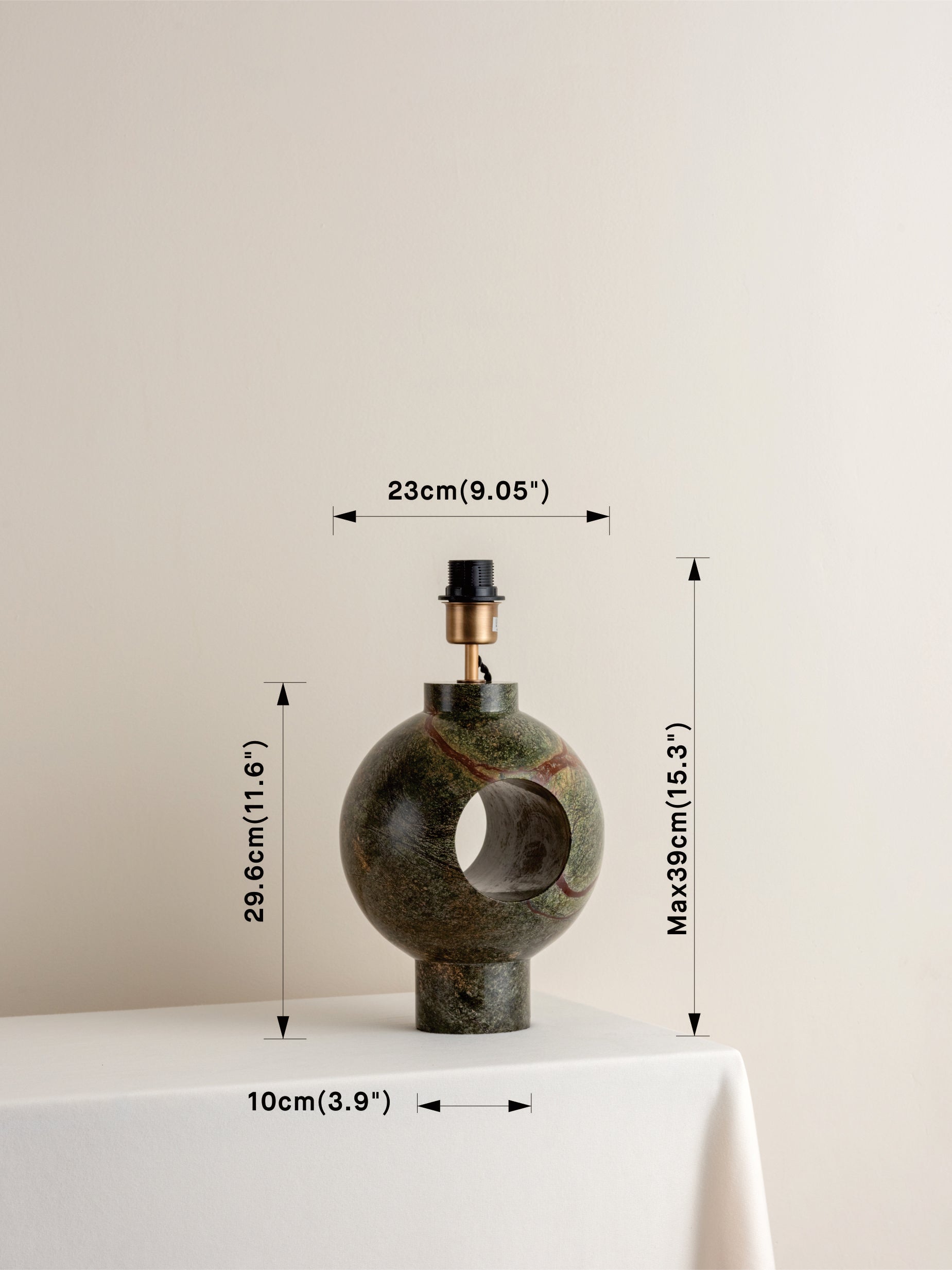 Edition 1.1 - marble table lamp base - base only