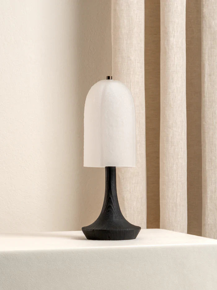 Ember - charred wood rechargeable table lamp
