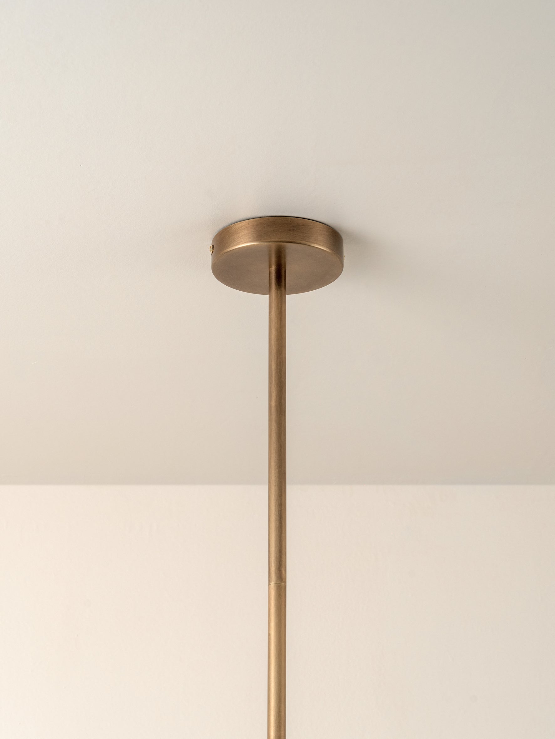 Perry - 6 light aged brass and opal pendant