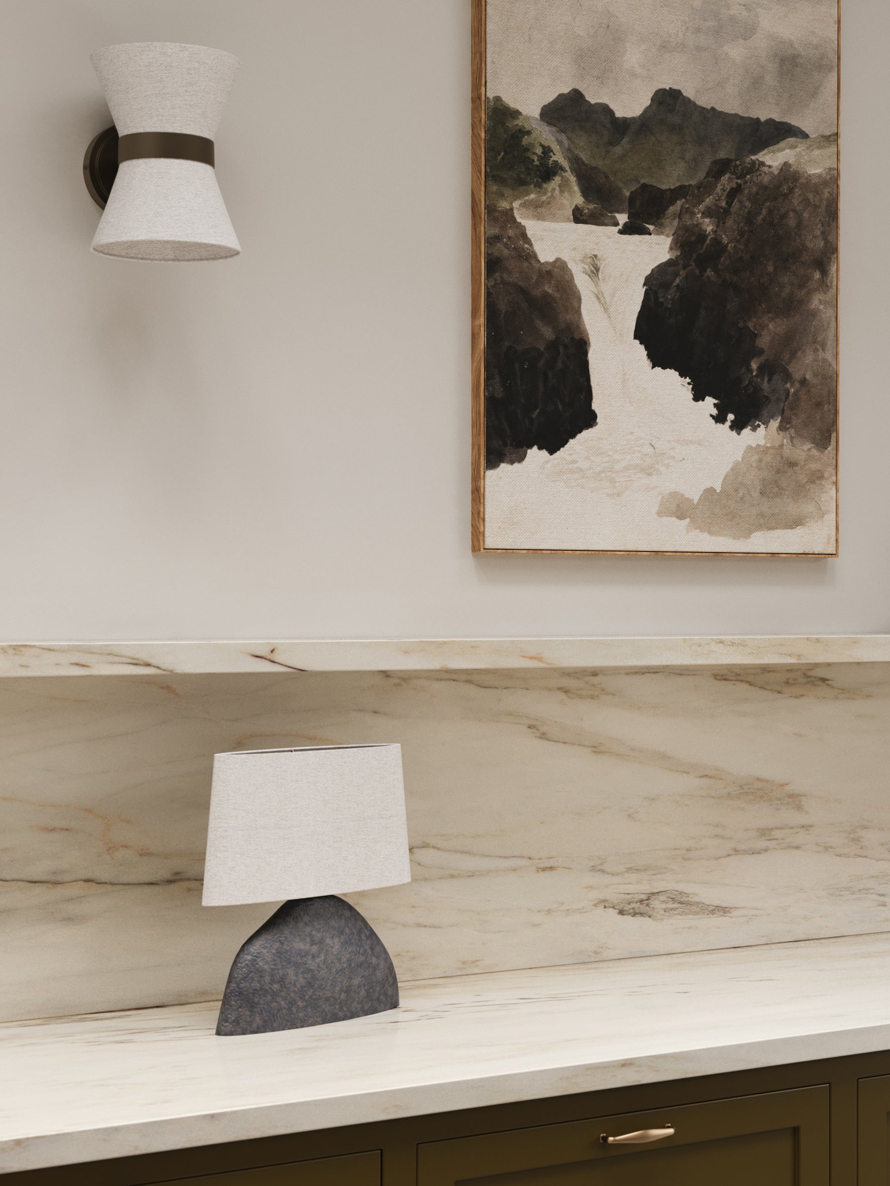 Pitti - bronze ceramic table lamp
