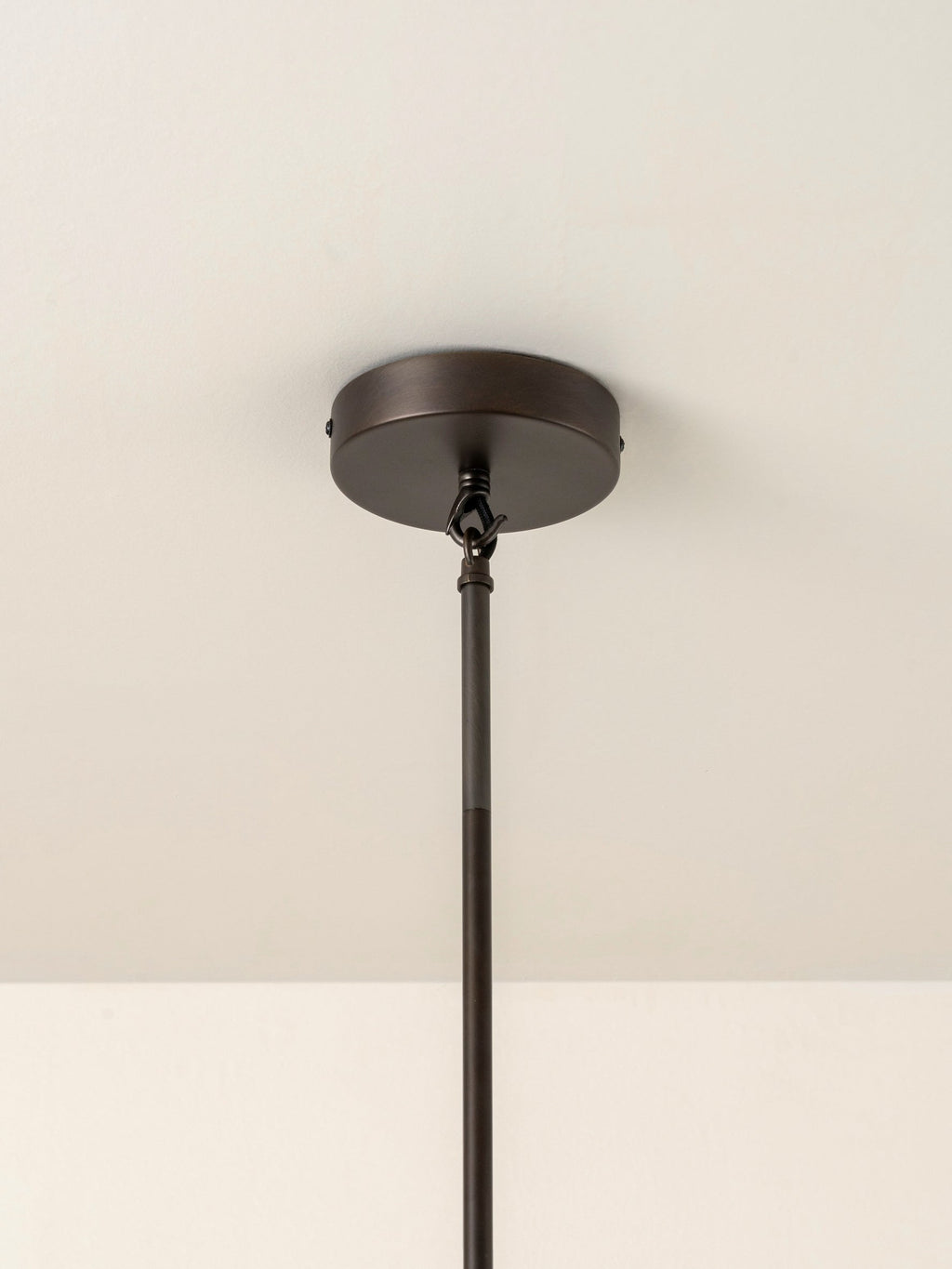 Renwick - 5 light linen and bronze pendant