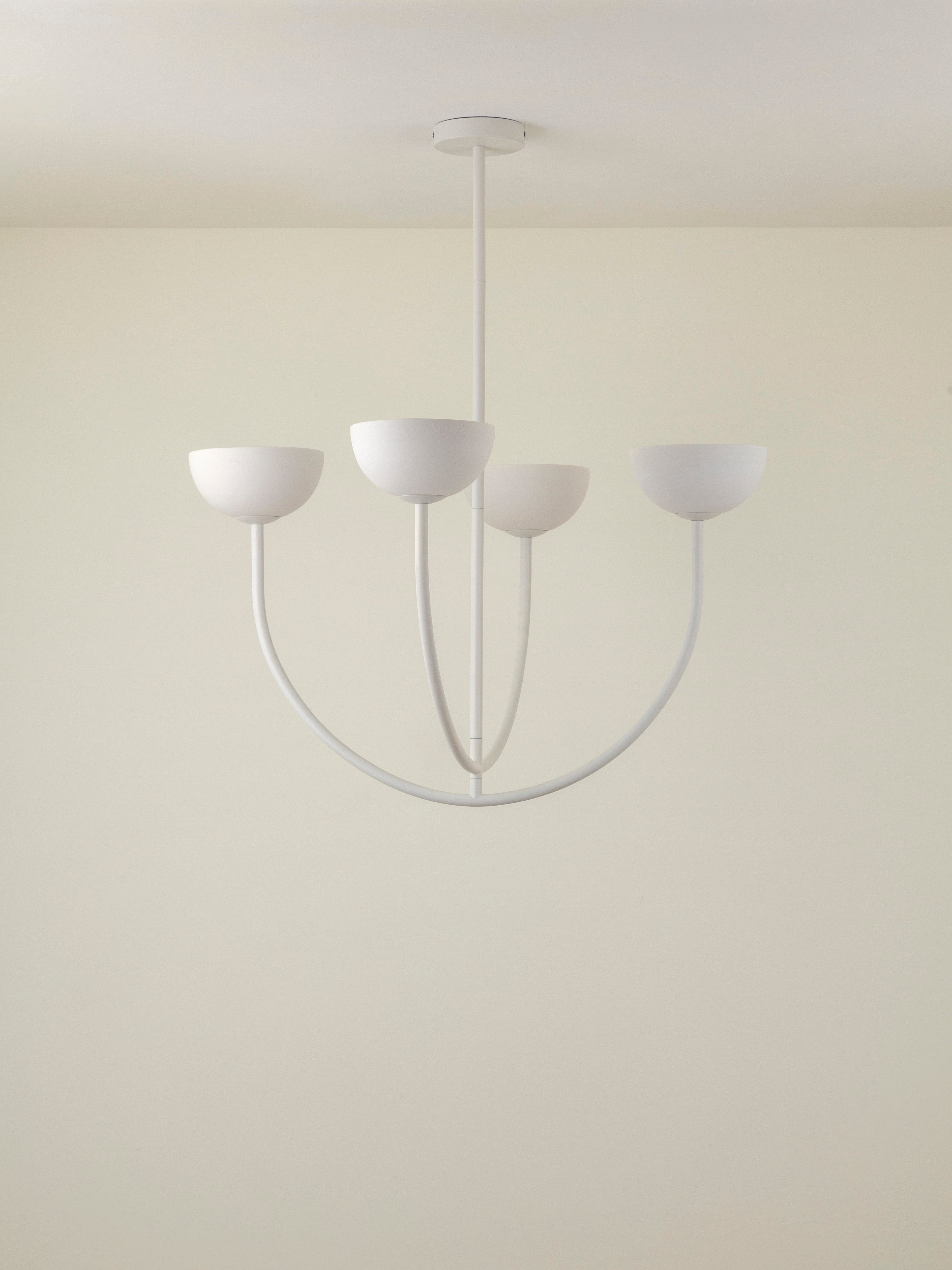 Ruzo - 4 light warm white porcelain ceiling pendant