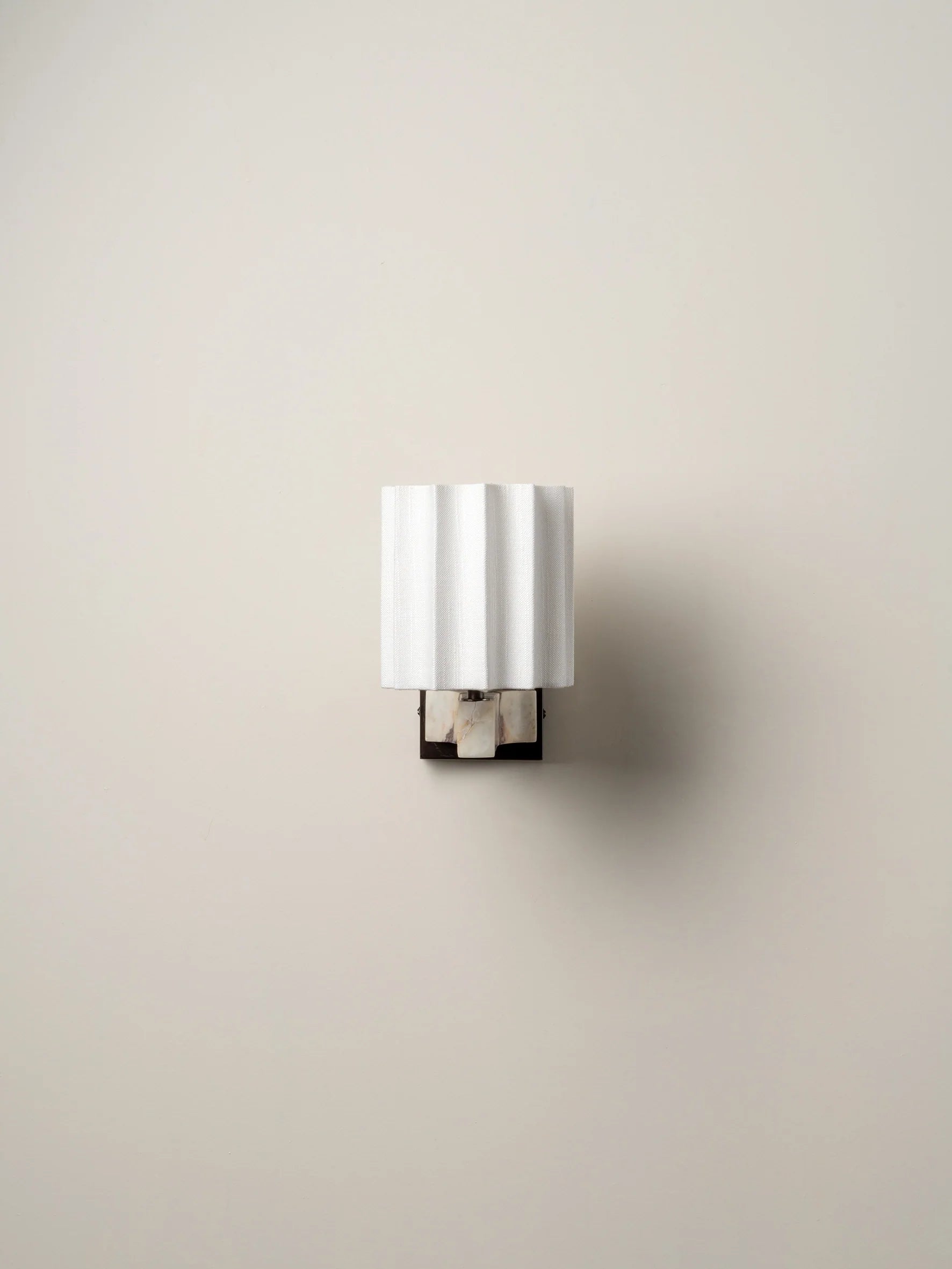 Viotti - Calacatta Viola marble and linen wall light