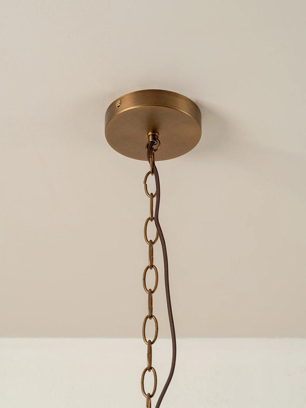 Astera - 4 light alabaster curved glass chandelier